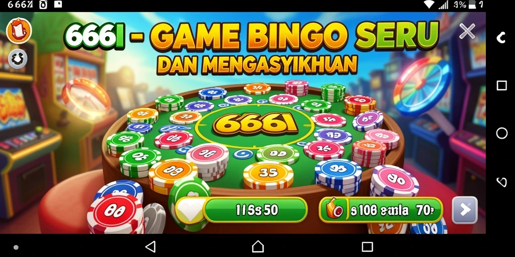 Tampilan gameplay seru dalam 666I, nikmati keseruan Bingo.