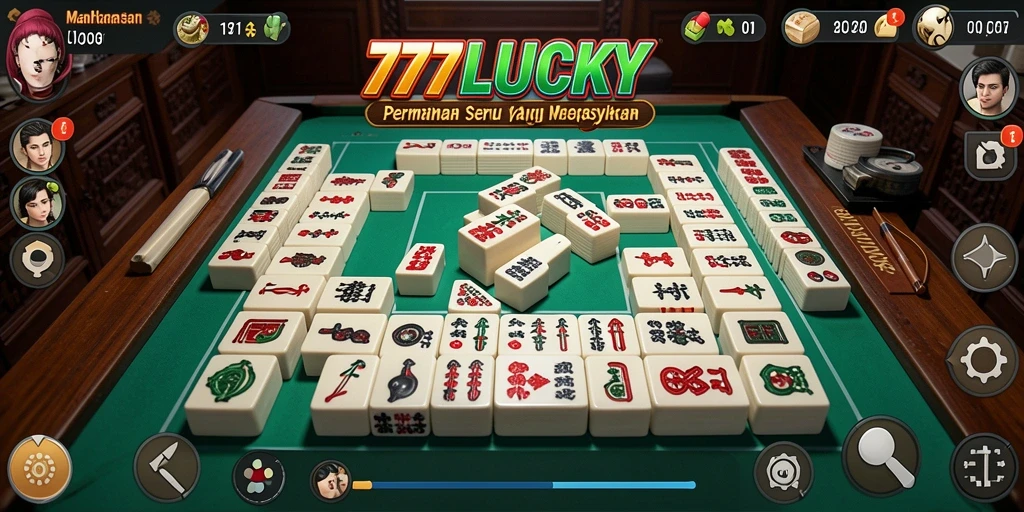 Screenshot gameplay <strong>777LUCKY</strong> menunjukkan aksi seru dalam permainan Mahjong.