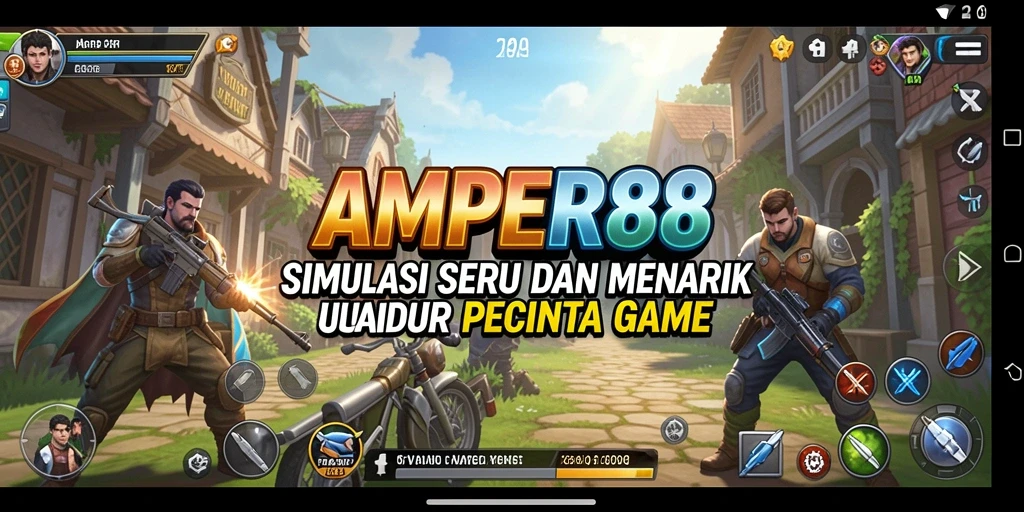 Screenshot utama AMPER88 menampilkan pengalaman gameplay Simulation yang mendalam.