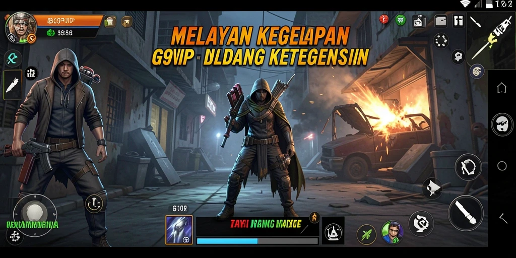 Screenshot G9VIP menampilkan suasana mencekam dan gameplay yang mendebarkan.