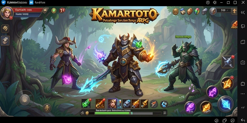 Gameplay KAMARTOTO yang memukau dalam pertempuran ARPG.