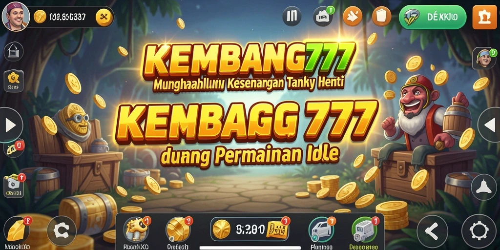 Tampilan utama gameplay KEMBANG777 yang penuh warna dan menarik.
