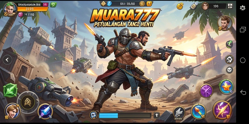 Screenshot gameplay MUARA777 menampilkan aksi pertarungan yang mendebarkan.