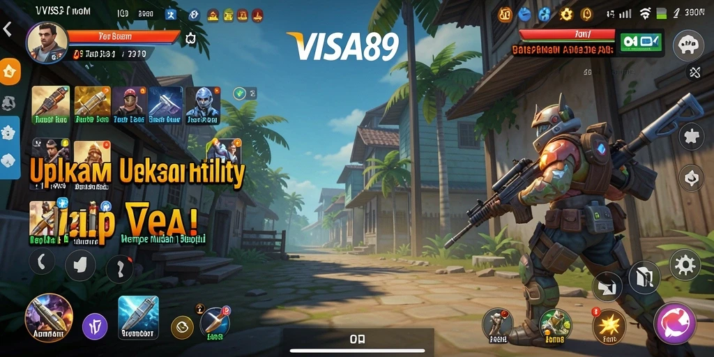 Tampilan antarmuka aplikasi VISA89 yang intuitif dan modern.