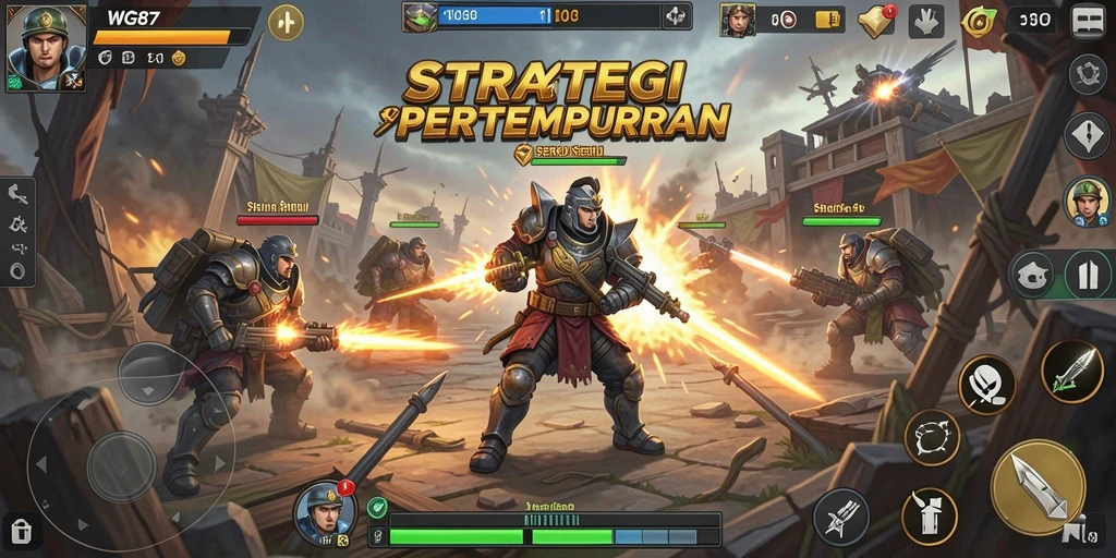 Tangkapan layar menunjukkan aksi pertempuran seru di WG87.